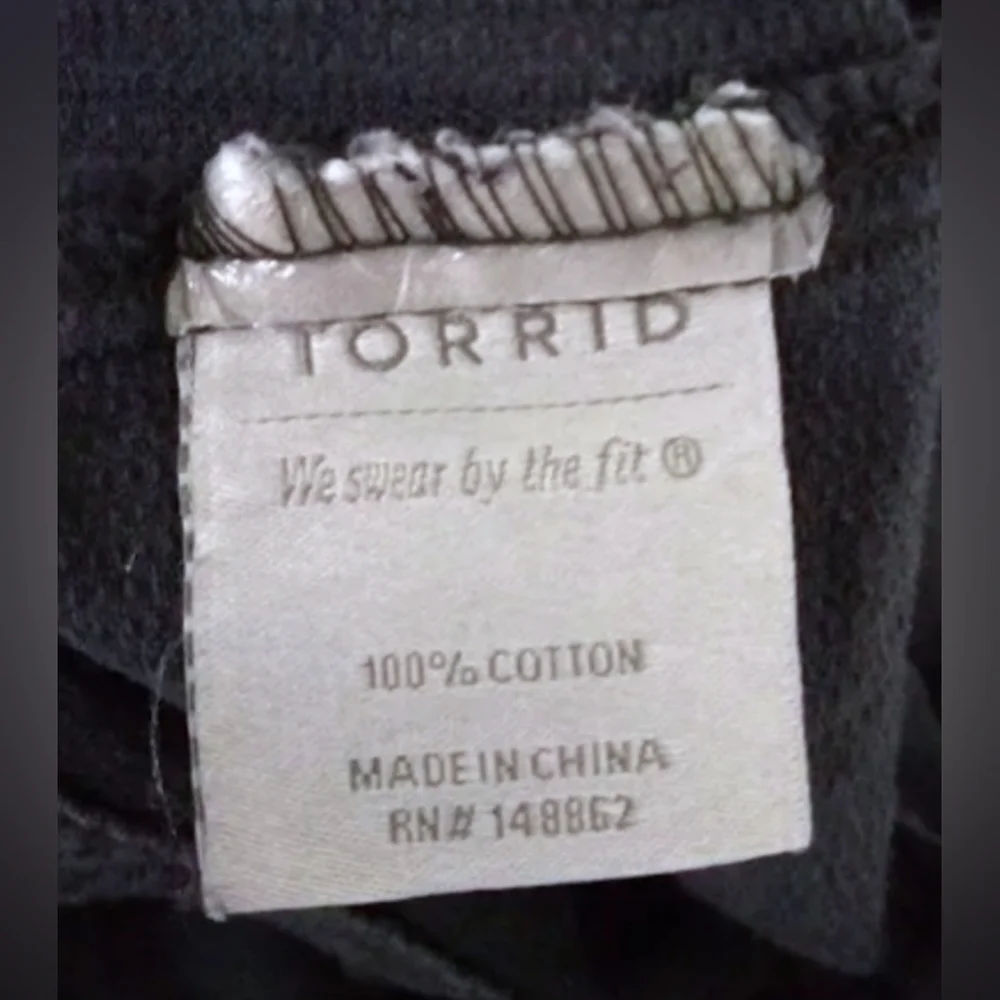 Torrid, Black Twill Jacket, "Property Of No One" Size 3X - Picture 4 of 8